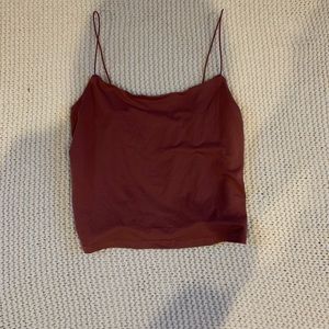 Pinkish-mauve tank top